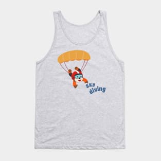 Vector illustration of a cute skydiver. Tank Top